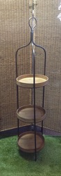 3 Tier Large Wood and Metal Stand from Lewis Florist in Grayslake, IL 