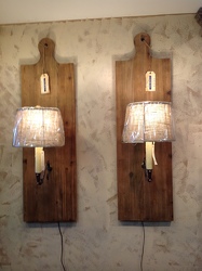 Cutting Board Wall Lamps from Lewis Florist in Grayslake, IL 