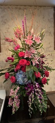 GRAND EASEL SPRAY  from Lewis Florist in Grayslake, IL 