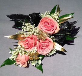 Pink Gold Black from Lewis Florist in Grayslake, IL 