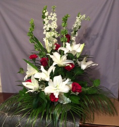 Basket Floral Tribute from Lewis Florist in Grayslake, IL 