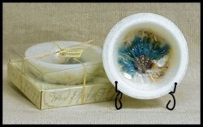 WHITE SAND & SEA SALT REGULAR WAX POTTERY from Lewis Florist in Grayslake, IL 