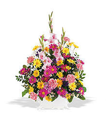 Vibrant Spring Remembrance  from Lewis Florist in Grayslake, IL 