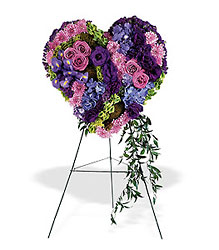 Graceful Tribute Heart from Lewis Florist in Grayslake, IL 