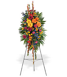 Celebration of Life Standing Spray from Lewis Florist in Grayslake, IL 