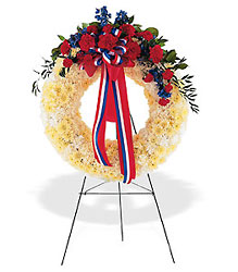 Patriotic Spirit Wreath from Lewis Florist in Grayslake, IL 