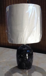 Black Marble Base Table Lamp from Lewis Florist in Grayslake, IL 