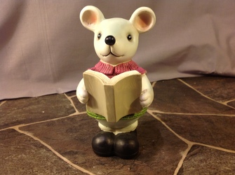 Female Book Mouse Figurine from Lewis Florist in Grayslake, IL 