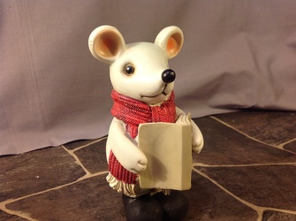 Male Book Mouse Figurine from Lewis Florist in Grayslake, IL 