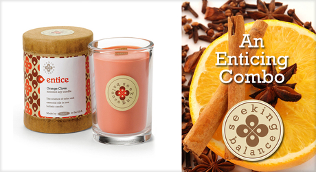 Seeking Balance ENTICE  Holistic Candle from Lewis Florist in Grayslake, IL 