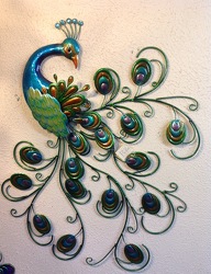 Pretty Peacock Wall Decor from Lewis Florist in Grayslake, IL 