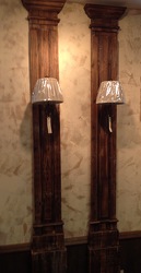 Relic Wood Trim Molding with Lamp from Lewis Florist in Grayslake, IL 