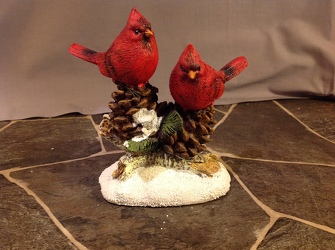 Cardinal figurine Pair  from Lewis Florist in Grayslake, IL 