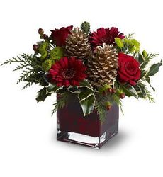 Merry and Red from Lewis Florist in Grayslake, IL 