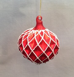 Teardrop Glass Ornament from Lewis Florist in Grayslake, IL 