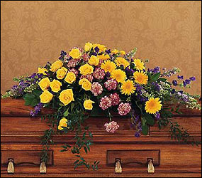 Eternal Hope Casket Spray from Lewis Florist in Grayslake, IL 