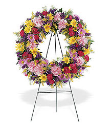 Eternity Wreath from Lewis Florist in Grayslake, IL 