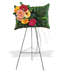 Uplifting Gerbera Pillow from Lewis Florist in Grayslake, IL 