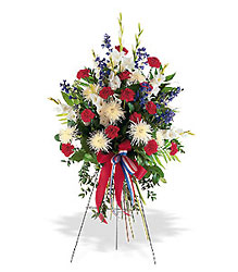 Patriotic Spirit Spray from Lewis Florist in Grayslake, IL 