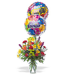 Birthday Balloon Bouquet from Lewis Florist in Grayslake, IL 